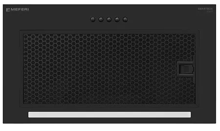 Вытяжка кухонная MEFERI SMARTBOX52BK POWER, 52 см, встраиваемая, черная, производительность 900 м3/ч, 3 скорости, низкий уровень шума, режимы отвод и рециркуляция, гарантия 3 года Вытяжка кухонная MEFERI SMARTBOX52BK POWER, 52 см, встраиваемая, черная, производительность 900 м3/ч, 3 скорости, низкий уровень шума, режимы отвод и рециркуляция, гарантия 3 года