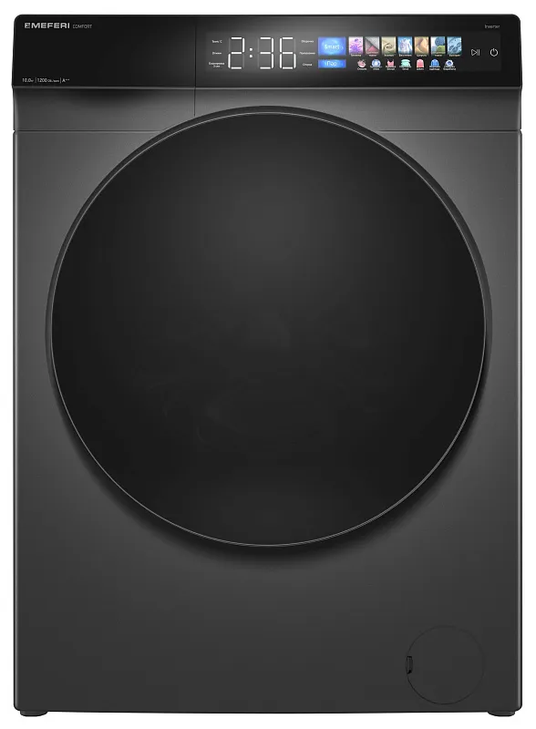 Колонна из стиральной и сушильной машин серая MEFERI MS10GR83 COMFORT