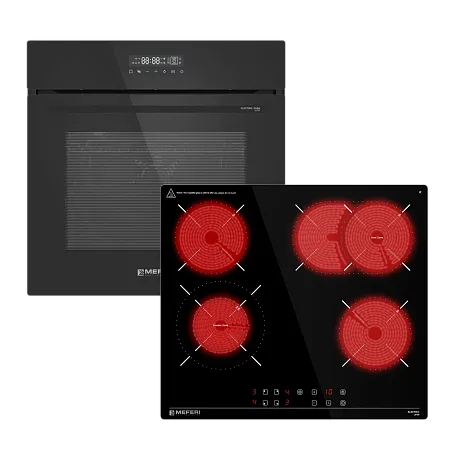 Комплект встраиваемой техники 60см черный MEFERI MS60BK32