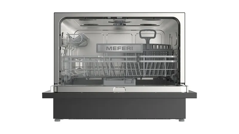 Фото posudomoechnaya_mashina_nastolnaya_otdelnostoyashchaya_mdw4581bk_fs_compact_power_ на сайте meferi-home.ru Посудомоечная машина настольная отдельностоящая MEFERI MDW4581BK FS COMPACT POWER - изображение posudomoechnaya_mashina_nastolnaya_otdelnostoyashchaya_mdw4581bk_fs_compact_power_