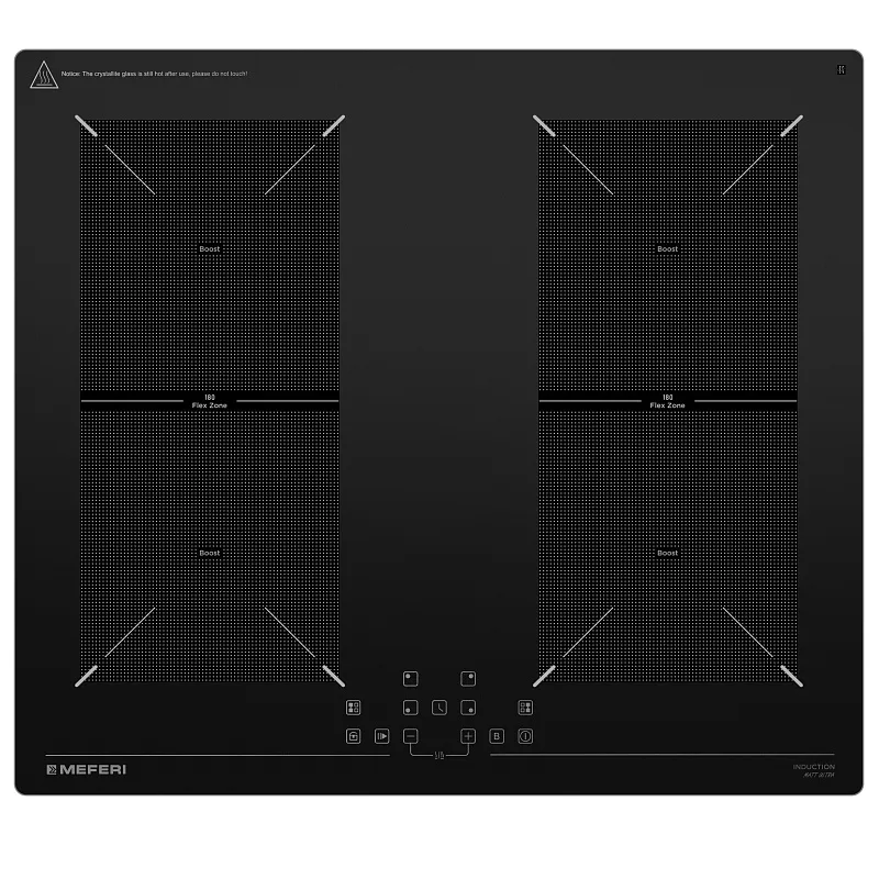 Варочная панель индукционная MEFERI MIH604BK MATT ULTRA матовое покрытие