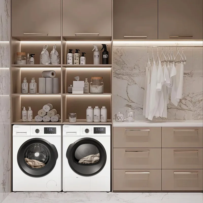 Комплект из стиральной и сушильной машин белый MEFERI MS10WH85 ULTRA