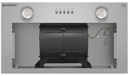 Вытяжка кухонная MEFERI INBOX52IX POWER, 52 см, встраиваемая, серая, производительность 900 м3/ч, 3 скорости, низкий уровень шума, режимы отвод и рециркуляция, гарантия 3 года Вытяжка кухонная MEFERI INBOX52IX POWER, 52 см, встраиваемая, серая, производительность 900 м3/ч, 3 скорости, низкий уровень шума, режимы отвод и рециркуляция, гарантия 3 года