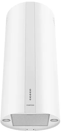 Вытяжка кухонная цилиндрическая островная MEFERI TUBE40WH ISLA POWER, 40 см, белая, производительность 850 м3/ч, 3 скорости, низкий уровень шума, режимы отвод и рециркуляция, гарантия 3 года Вытяжка кухонная цилиндрическая островная MEFERI TUBE40WH ISLA POWER, 40 см, белая, производительность 850 м3/ч, 3 скорости, низкий уровень шума, режимы отвод и рециркуляция, гарантия 3 года