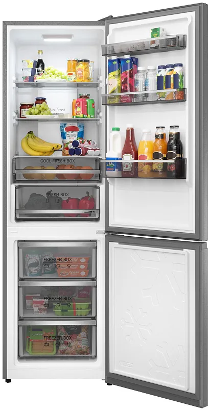 Холодильник отдельностоящий с инвертором MEFERI MFR185IX TOTAL NO FROST COMBI ULTRA