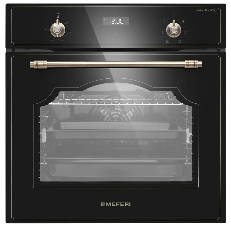 Комплект встраиваемой техники MEFERI 60см черный MS60BK77