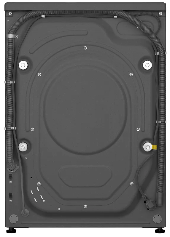 Стиральная машина с инвертором и паром узкая MEFERI MFW061014GR SLIM LIGHT отдельностоящая серая, глубина 34 см, загрузка 6,5 кг