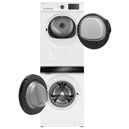 Колонна из стиральной и сушильной машин белая MEFERI MS10WH83 COMFORT Колонна из стиральной и сушильной машин белая MEFERI MS10WH83 COMFORT