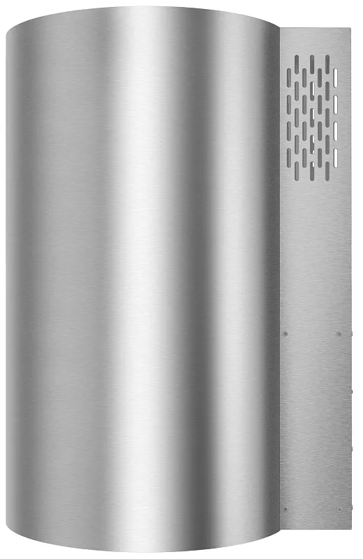 Вытяжка кухонная цилиндрическая настенная MEFERI TUBE40IX COMFORT PLUS, 40 см, серая, производительность 1200 м3/ч, 5 скоростей, низкий уровень шума, режимы отвод и рециркуляция, сенсорное управление, гарантия 3 года