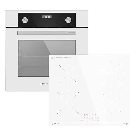 Комплект встраиваемой техники 60см белый MEFERI MS60WH03