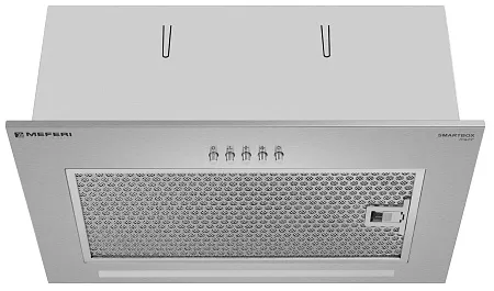 Вытяжка кухонная MEFERI SMARTBOX45IX POWER, 45 см, встраиваемая, серая, производительность 900 м3/ч, 3 скорости, низкий уровень шума, режимы отвод и рециркуляция, гарантия 3 года Вытяжка кухонная MEFERI SMARTBOX45IX POWER, 45 см, встраиваемая, серая, производительность 900 м3/ч, 3 скорости, низкий уровень шума, режимы отвод и рециркуляция, гарантия 3 года