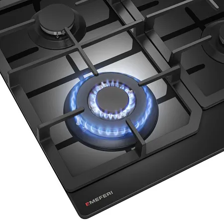 Варочная панель газовая MEFERI MGH604BK GLASS COMFORT Варочная панель газовая MEFERI MGH604BK GLASS COMFORT