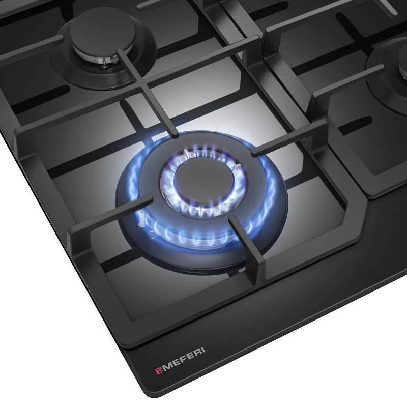 Варочная панель газовая MEFERI MGH604BK GLASS COMFORT