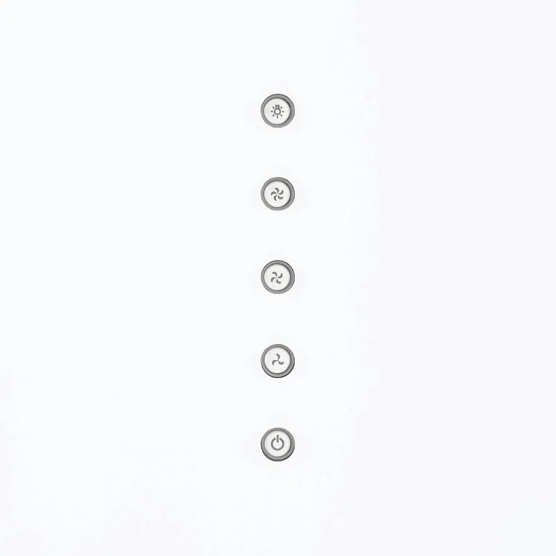 Вытяжка кухонная цилиндрическая пристенная MEFERI TUBE35WH ULTRA, 40 см, белая, производительность 1200 м3/ч, 3 скорости, низкий уровень шума, режимы отвод и рециркуляция, гарантия 3 года