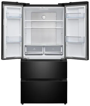 Холодильник отдельностоящий, с инвертором MEFERI MFR83BLACK IX TOTAL NO FROST FRENCH DOOR COMFORT, двухкамерный, с зоной свежести, с льдогенератором Холодильник отдельностоящий, с инвертором MEFERI MFR83BLACK IX TOTAL NO FROST FRENCH DOOR COMFORT, двухкамерный, с зоной свежести, с льдогенератором