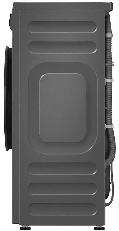 Стиральная машина с инвертором и паром узкая MEFERI MFW061014GR SLIM LIGHT отдельностоящая серая, глубина 34 см, загрузка 6,5 кг