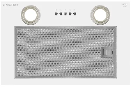 Вытяжка кухонная MEFERI INBOX45WH POWER, 45 см, встраиваемая, белая, производительность 900 м3/ч, 3 скорости, низкий уровень шума, режимы отвод и рециркуляция, гарантия 3 года Вытяжка кухонная MEFERI INBOX45WH POWER, 45 см, встраиваемая, белая, производительность 900 м3/ч, 3 скорости, низкий уровень шума, режимы отвод и рециркуляция, гарантия 3 года