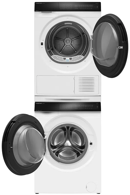Колонна из стиральной и сушильной машин белая MEFERI MS10WH82 COMFORT