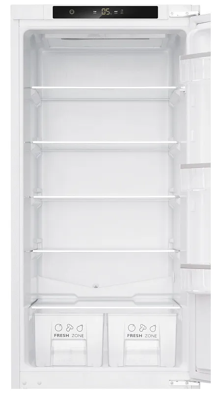 Холодильник встраиваемый MEFERI MBR177 COMBI NO FROST POWER (модификация 2025), двухкамерный, двухдверный, перенавешиваемые двери, суперохлаждение, с зоной свежести