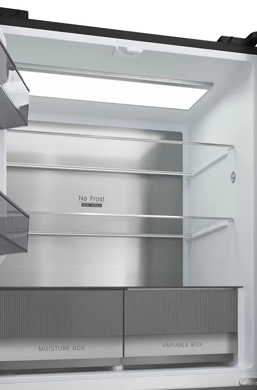 Холодильник отдельностоящий с инвертором MEFERI MFR83BLACK IX TOTAL NO FROST CROSS DOOR COMFORT