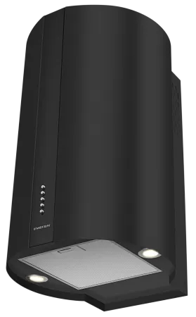 Вытяжка кухонная цилиндрическая настенная MEFERI TUBE40BK POWER, 40 см, черная, производительность 850 м3/ч, 3 скорости, низкий уровень шума, режимы отвод и рециркуляция, гарантия 3 года