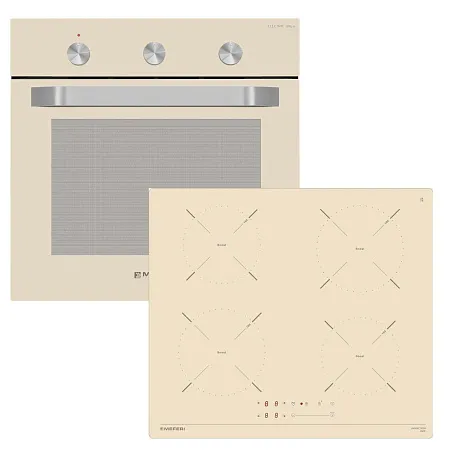 Комплект встраиваемой техники MEFERI 60см бежевый MS60BG60