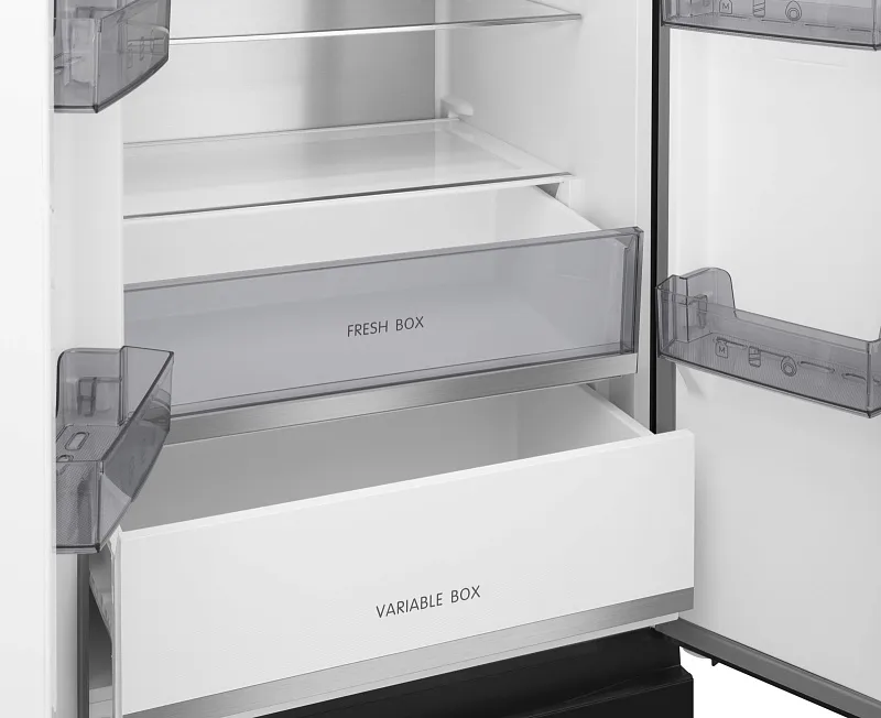 Холодильник отдельностоящий с инвертором MEFERI MFR70BK TOTAL NO FROST CROSS DOOR ULTRA