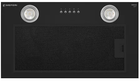 Вытяжка кухонная MEFERI INBOX52BK LIGHT, 52 см, встраиваемая, черная, производительность 650 м3/ч, 3 скорости, низкий уровень шума, режимы отвод и рециркуляция, гарантия 3 года Вытяжка кухонная MEFERI INBOX52BK LIGHT, 52 см, встраиваемая, черная, производительность 650 м3/ч, 3 скорости, низкий уровень шума, режимы отвод и рециркуляция, гарантия 3 года