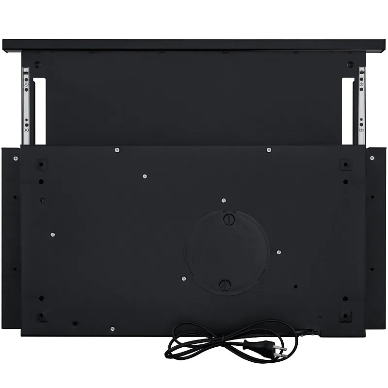 Вытяжка телескопическая кухонная MEFERI SLIDEBOX60BK LIGHT, 60 см, черный, производительность 650 м3/ч, 2 скорости, низкий уровень шума, режимы отвод и рециркуляция, гарантия 3 года