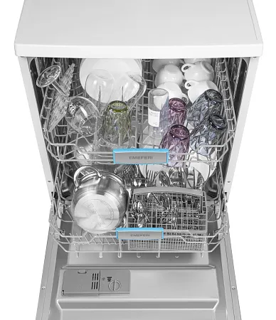 Посудомоечная машина отдельностоящая MEFERI MDW6062WH FS LIGHT, 60 см, напольная, 12 комплектов посуды, 6 программ, 2 корзины, половинная загрузка, отсрочка, защита от протечек, внутренняя подсветка Посудомоечная машина отдельностоящая MEFERI MDW6062WH FS LIGHT, 60 см, напольная, 12 комплектов посуды, 6 программ, 2 корзины, половинная загрузка, отсрочка, защита от протечек, внутренняя подсветка