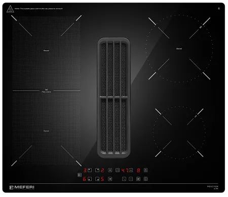 Варочная панель индукционная с вытяжкой MEFERI XSMART60BK ULTRA Варочная панель индукционная с вытяжкой MEFERI XSMART60BK ULTRA