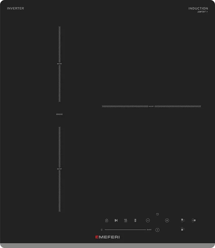 Варочная панель индукционная с инвертором MEFERI MIH453BK COMFORT PLUS
