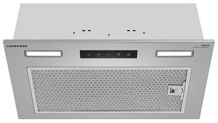 Вытяжка кухонная MEFERI INBOX52IX SENSOR COMFORT, 52 см, встраиваемая, серая, производительность 950 м3/ч, 3 скорости, низкий уровень шума, режимы отвод и рециркуляция, сенсорное управление, пульт дистанционного управления, гарантия 3 года Вытяжка кухонная MEFERI INBOX52IX SENSOR COMFORT, 52 см, встраиваемая, серая, производительность 950 м3/ч, 3 скорости, низкий уровень шума, режимы отвод и рециркуляция, сенсорное управление, пульт дистанционного управления, гарантия 3 года