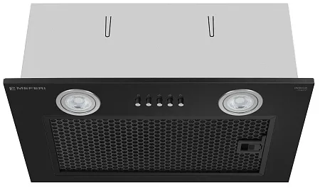 Вытяжка кухонная MEFERI INBOX45BK POWER, 45 см, встраиваемая, черная, производительность 900 м3/ч, 3 скорости, низкий уровень шума, режимы отвод и рециркуляция, гарантия 3 года Вытяжка кухонная MEFERI INBOX45BK POWER, 45 см, встраиваемая, черная, производительность 900 м3/ч, 3 скорости, низкий уровень шума, режимы отвод и рециркуляция, гарантия 3 года