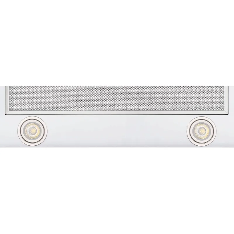 Вытяжка телескопическая кухонная MEFERI SLIDEBOX60WH GLASS ULTRA, 60 см, белая, стекло, производительность 850 м3/ч, 2 скорости, низкий уровень шума, режимы отвод и рециркуляция, гарантия 3 года