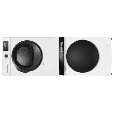 Колонна из стиральной и сушильной машин серая MEFERI MS10WH83 COMFORT