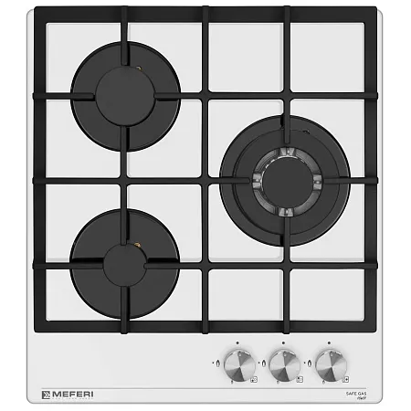 Варочная панель газовая MEFERI MGH453WH GLASS POWER Варочная панель газовая MEFERI MGH453WH GLASS POWER