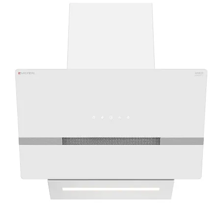 Вытяжка кухонная MEFERI AIRBOX60WH COMFORT PLUS, 60 см, наклонная, белая, стекло, производительность 1200 м3/ч, 3 скорости, низкий уровень шума, режимы отвод и рециркуляция, гарантия 3 года Вытяжка кухонная MEFERI AIRBOX60WH COMFORT PLUS, 60 см, наклонная, белая, стекло, производительность 1200 м3/ч, 3 скорости, низкий уровень шума, режимы отвод и рециркуляция, гарантия 3 года