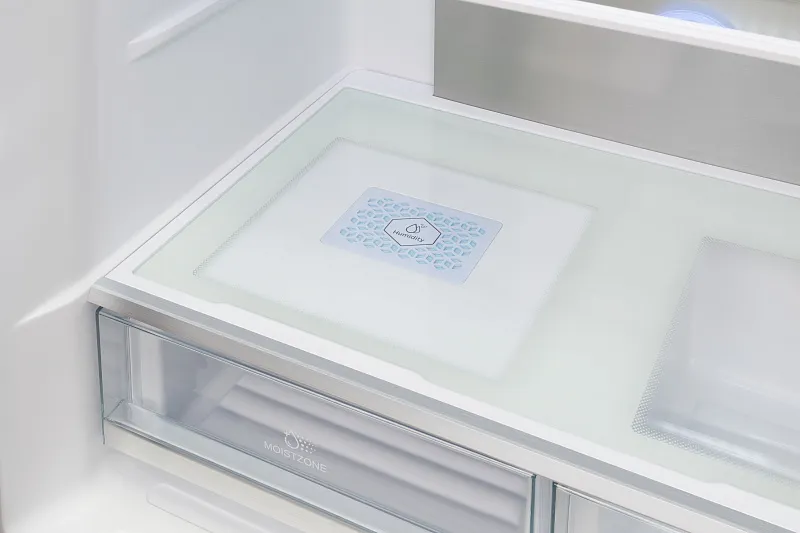 Холодильник отдельностоящий, с инвертором MEFERI MFR83BLACK IX TOTAL NO FROST FRENCH DOOR COMFORT, двухкамерный, с зоной свежести, с льдогенератором