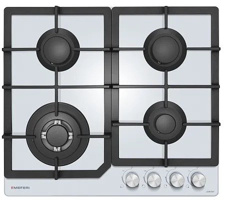 Варочная панель газовая MEFERI MGH604WH GLASS COMFORT Варочная панель газовая MEFERI MGH604WH GLASS COMFORT