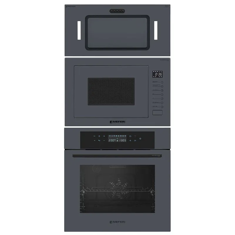 Фото komplekt_vstraivaemoy_tekhniki_meferi_60sm_seryy_ms60gr31 на сайте meferi-home.ru Комплект встраиваемой техники MEFERI 60см серый MS60GR31 - изображение komplekt_vstraivaemoy_tekhniki_meferi_60sm_seryy_ms60gr31