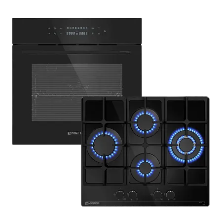 Комплект встраиваемой техники 60см черный MEFERI MS60BK11
