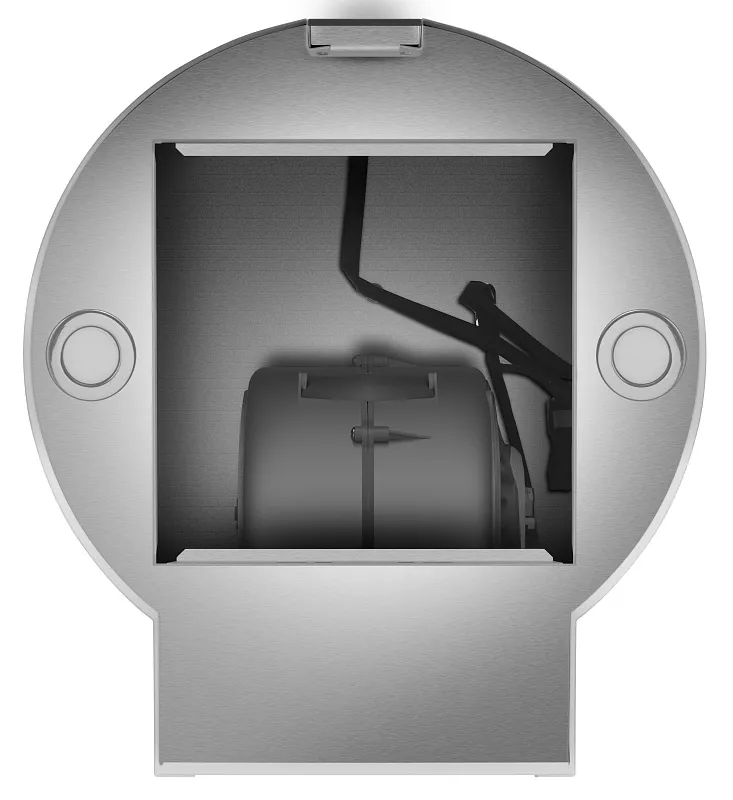 Вытяжка кухонная цилиндрическая настенная MEFERI TUBE40IX COMFORT PLUS, 40 см, серая, производительность 1200 м3/ч, 5 скоростей, низкий уровень шума, режимы отвод и рециркуляция, сенсорное управление, гарантия 3 года