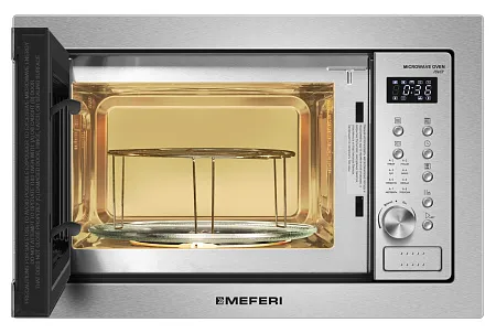 Микроволновая печь встраиваемая MEFERI MMO6025IX POWER Микроволновая печь встраиваемая MEFERI MMO6025IX POWER