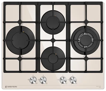 Варочная панель газовая MEFERI MGH604BG GLASS ULTRA Варочная панель газовая MEFERI MGH604BG GLASS ULTRA