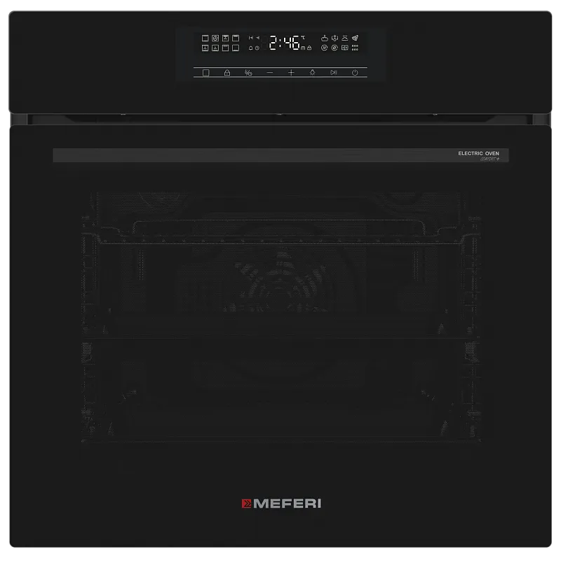 Фото dukhovoy_shkaf_elektricheskiy_meo6016bk_comfort_plus на сайте meferi-home.ru Духовой шкаф электрический MEFERI MEO6016BK COMFORT PLUS - изображение dukhovoy_shkaf_elektricheskiy_meo6016bk_comfort_plus