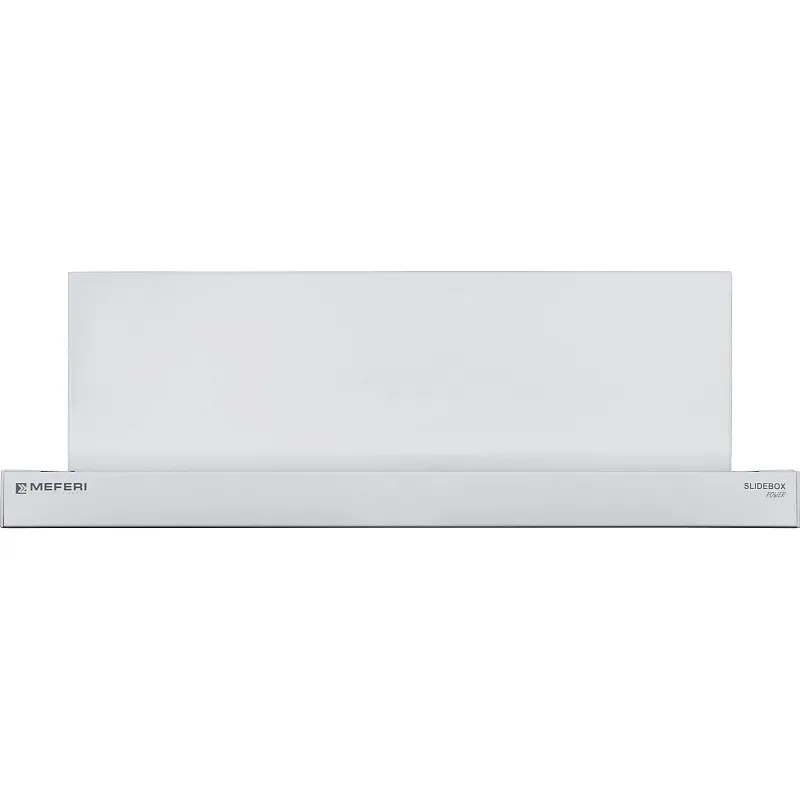 Вытяжка телескопическая кухонная MEFERI SLIDEBOX60WH POWER, 60 см, белая, производительность 850 м3/ч, 2 скорости, низкий уровень шума, режимы отвод и рециркуляция, гарантия 3 года
