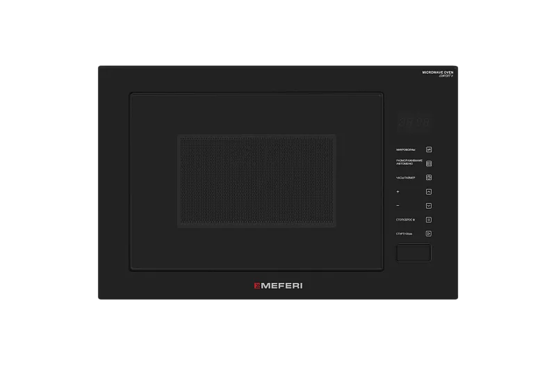 Фото mikrovolnovaya_pech_vstraivaemaya_mmo6028bk_comfort_plus на сайте meferi-home.ru Микроволновая печь встраиваемая MEFERI MMO6028BK COMFORT PLUS - изображение mikrovolnovaya_pech_vstraivaemaya_mmo6028bk_comfort_plus