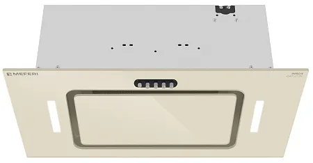 Вытяжка кухонная MEFERI INBOX60BG GLASS ULTRA, 60 см, встраиваемая, бежевая, стекло, производительность 900 м3/ч, 3 скорости, низкий уровень шума, режимы отвод и рециркуляция, гарантия 3 года Вытяжка кухонная MEFERI INBOX60BG GLASS ULTRA, 60 см, встраиваемая, бежевая, стекло, производительность 900 м3/ч, 3 скорости, низкий уровень шума, режимы отвод и рециркуляция, гарантия 3 года