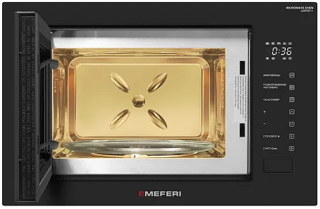 Микроволновая печь встраиваемая MEFERI MMO6028BK COMFORT PLUS Микроволновая печь встраиваемая MEFERI MMO6028BK COMFORT PLUS